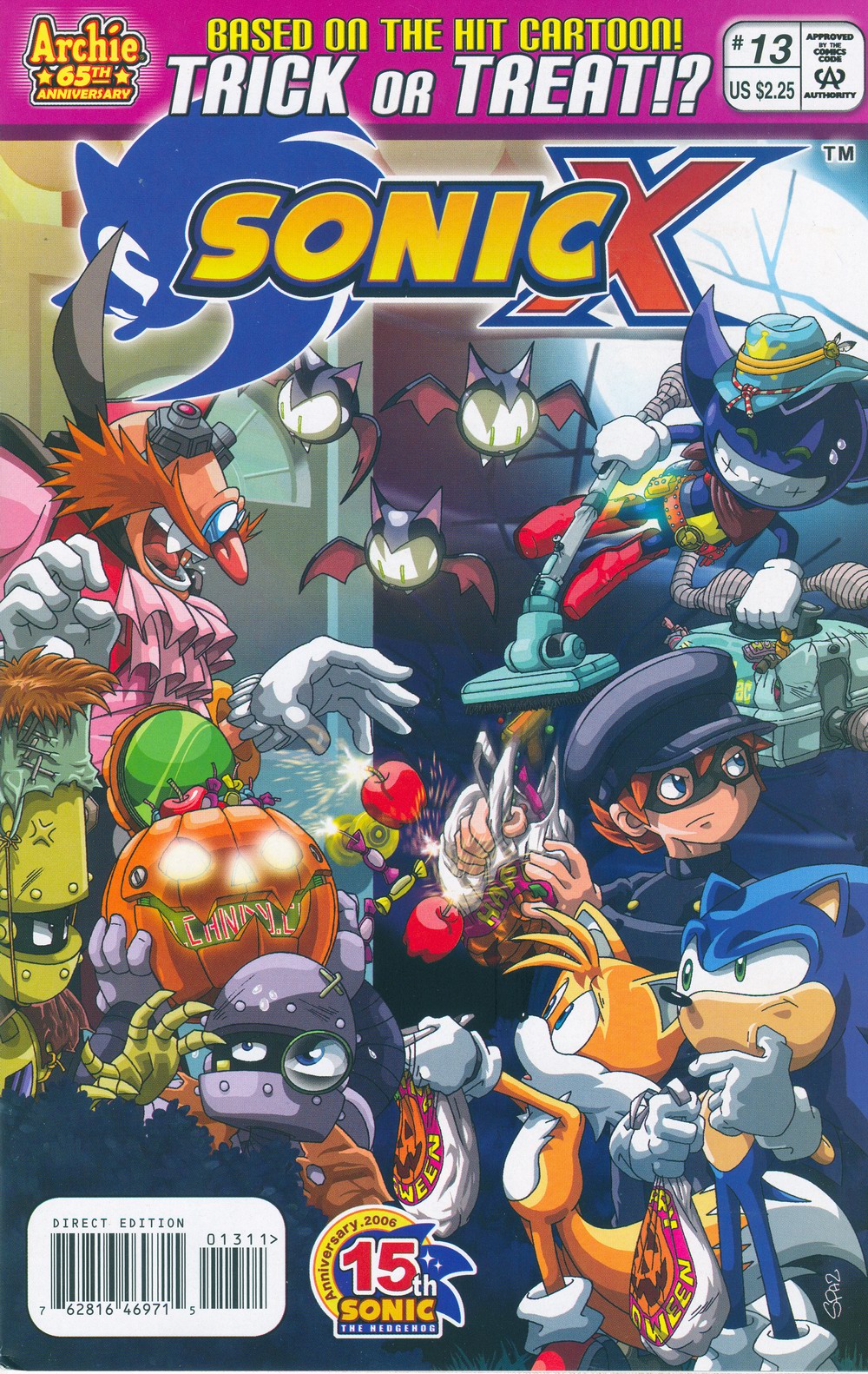 Sonic X - October 2006 Comic cover page